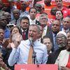 "This Is The Next Mayor!" Unions Endorse De Blasio At Rousing Brooklyn Rally